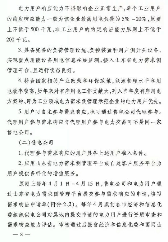 20180710鲁经信电力〔2018〕244号-关于开展电力需求响应市场试点工作的通知