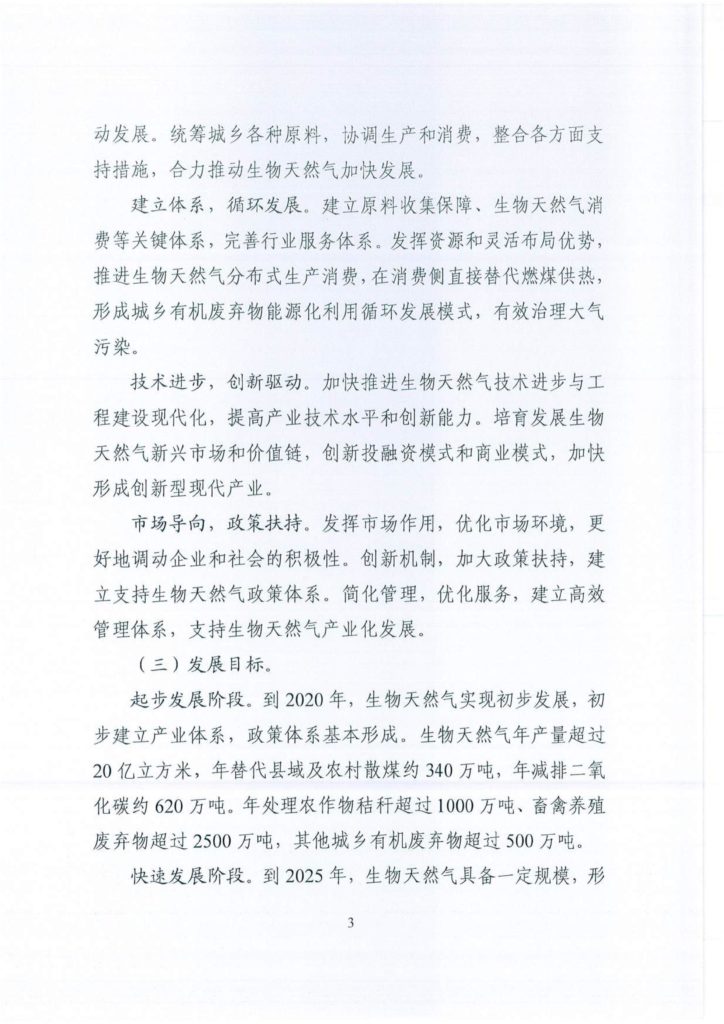 国家能源局综合司关于征求对《关于促进生物天然气产业化发展的指导意见（征求意见稿）》意见的函（国能综函新能〔2019〕72号）20190220