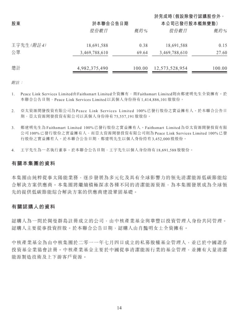 20190109顺风清洁能源(01165)公告- 拟向中核产业基金与华丰以投资管理人身份共同管理的公司增发75.91亿股  控股股东易主