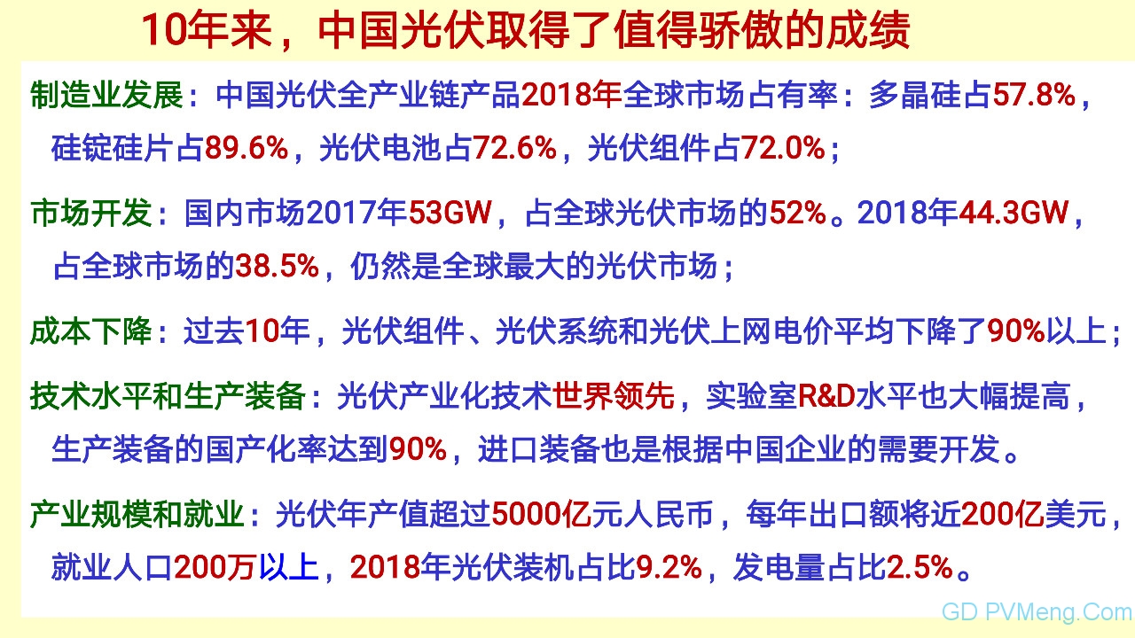 王斯成：要在2年内将光伏度电成本降到0.40元/kWh以下 10年内电价降到0.10元/kWh