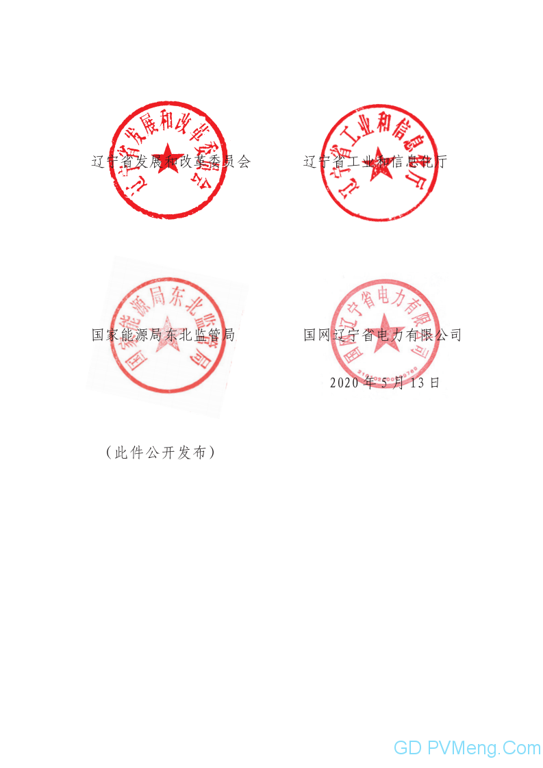 关于印发《辽宁省风电项目建设方案》《辽宁省光伏发电项目建设方案》的通知（辽发改能源〔2020〕253号）20200513