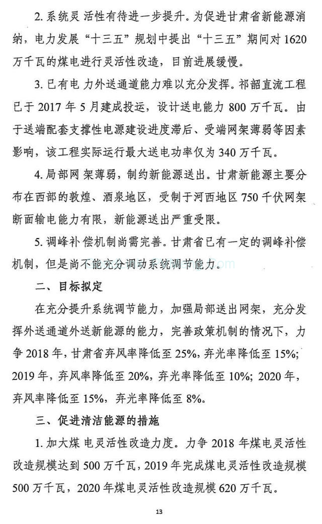 20180426清洁能源消纳行动计划（2018-2020年）征求意见稿