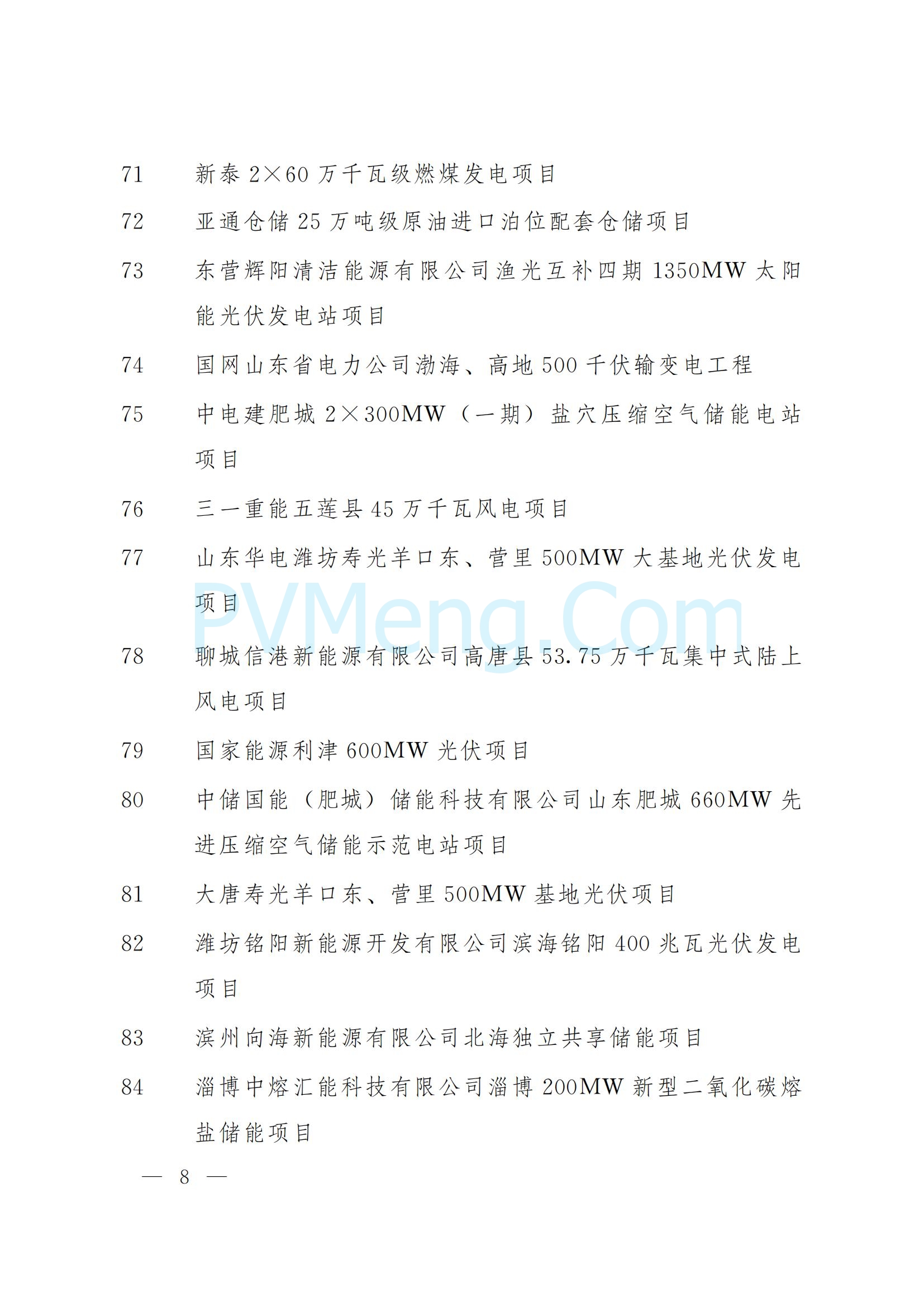 山东省人民政府关于下达2025年省重大项目名单的通知（鲁政字〔2025〕5号）20250110