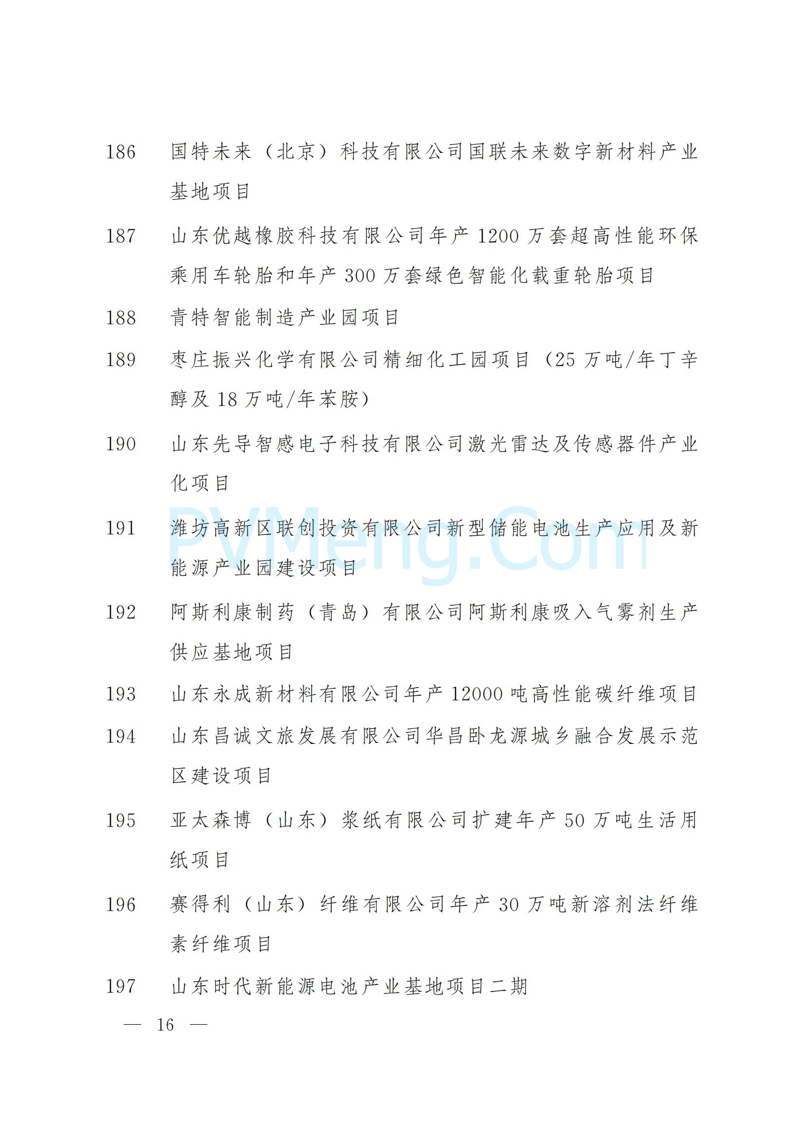 山东省人民政府关于下达2025年省重大项目名单的通知（鲁政字〔2025〕5号）20250110