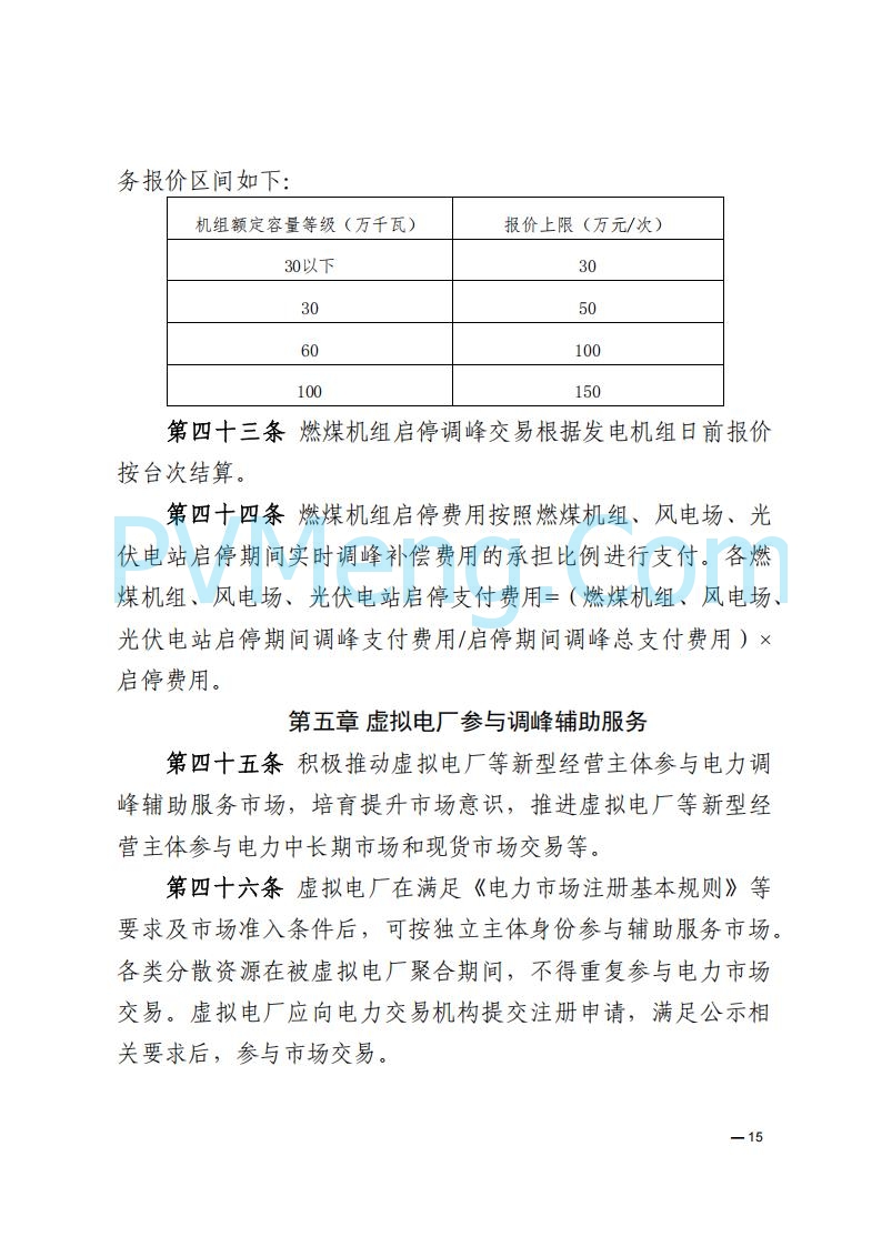 河南能源监管办关于印发《河南电力辅助服务市场交易细则》的通知20250731
