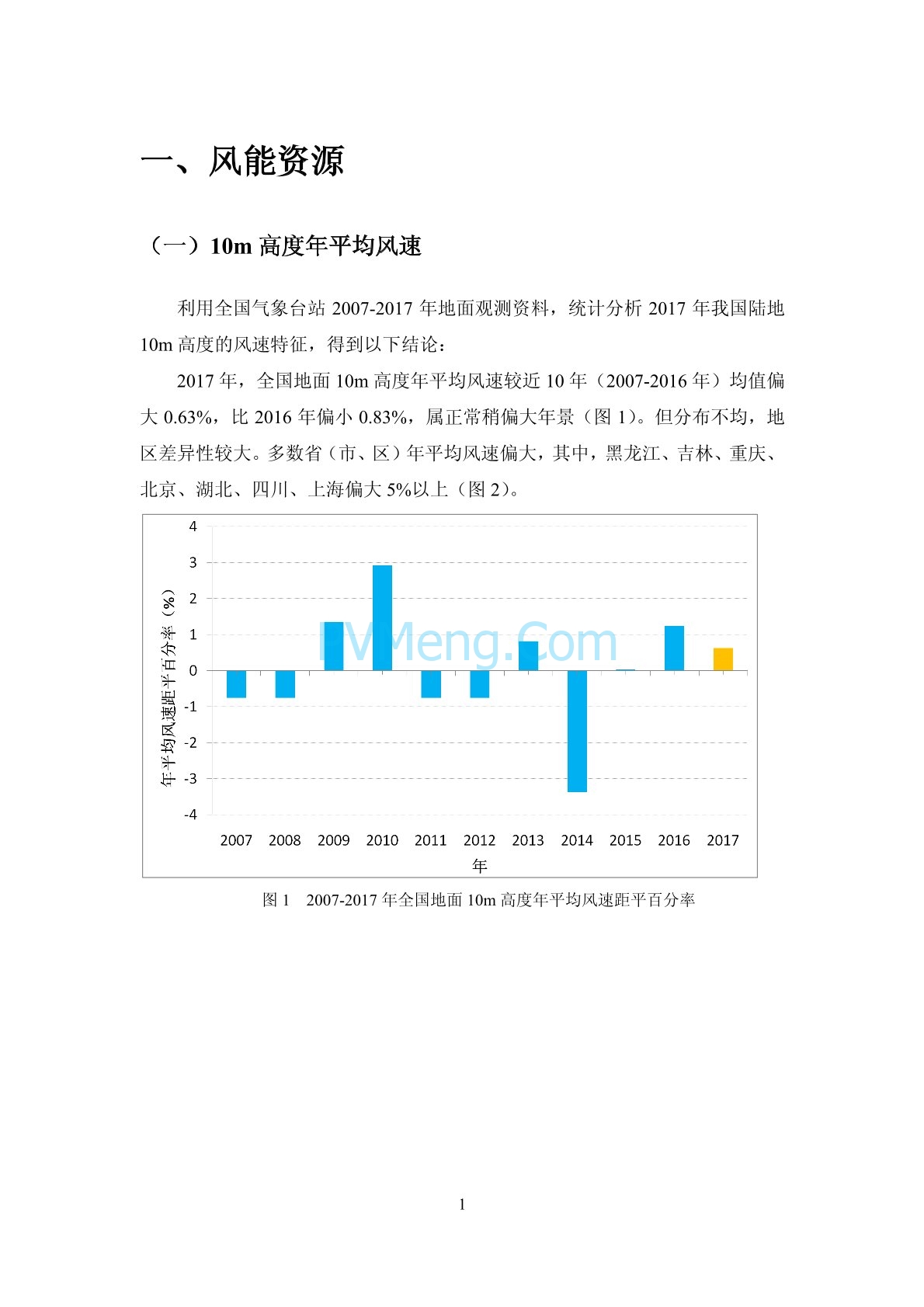 中国气象局2017年中国风能太阳能资源年景公报20180126