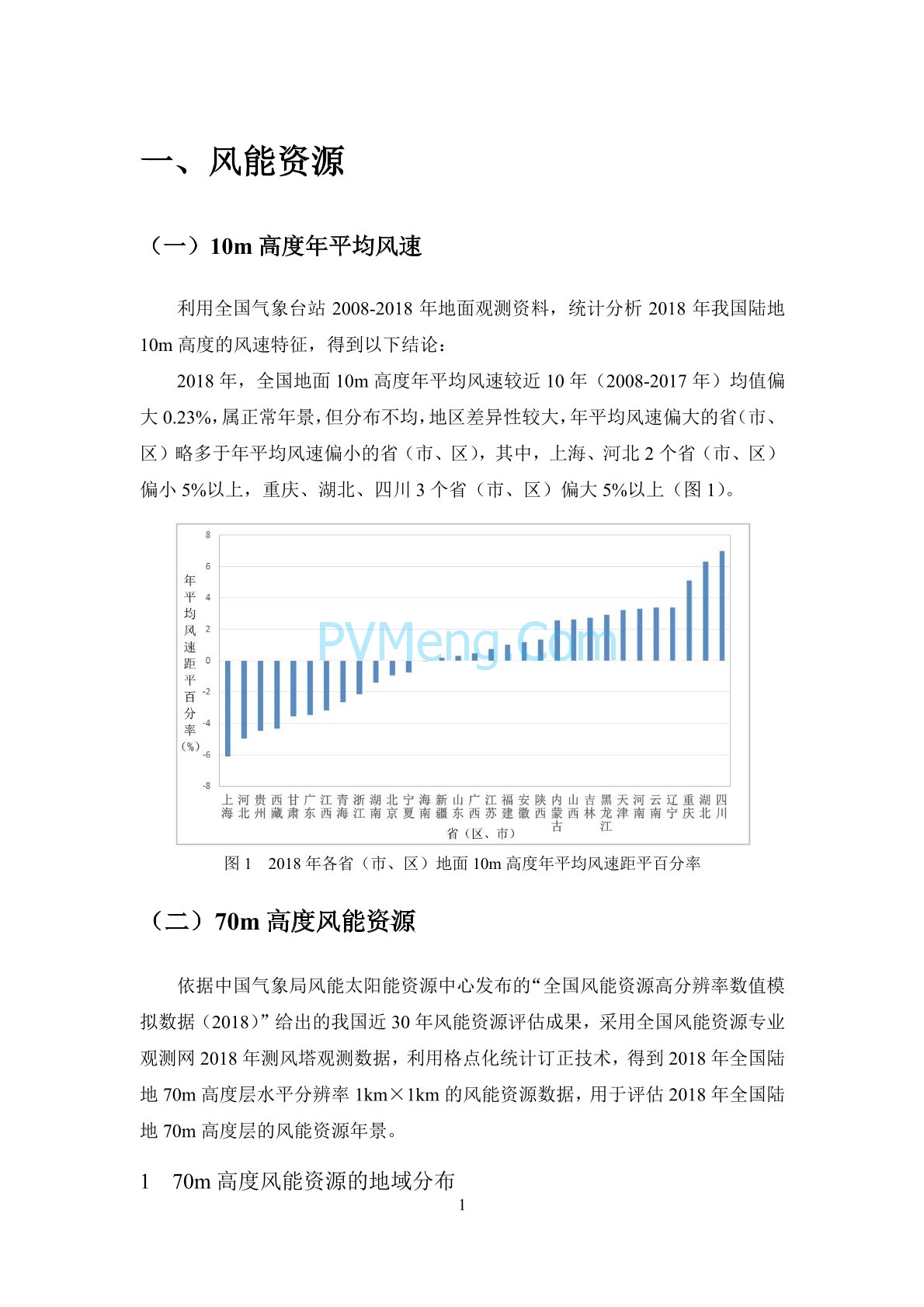 中国气象局2018年中国风能太阳能资源年景公报20190121