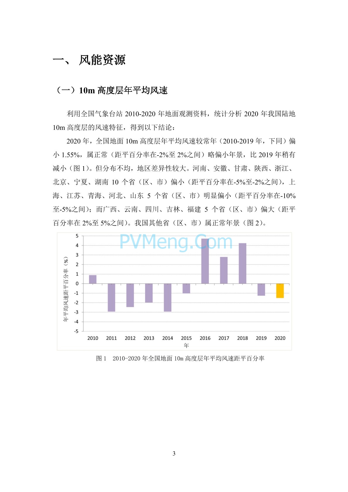 中国气象局2020年中国风能太阳能资源年景公报20210203