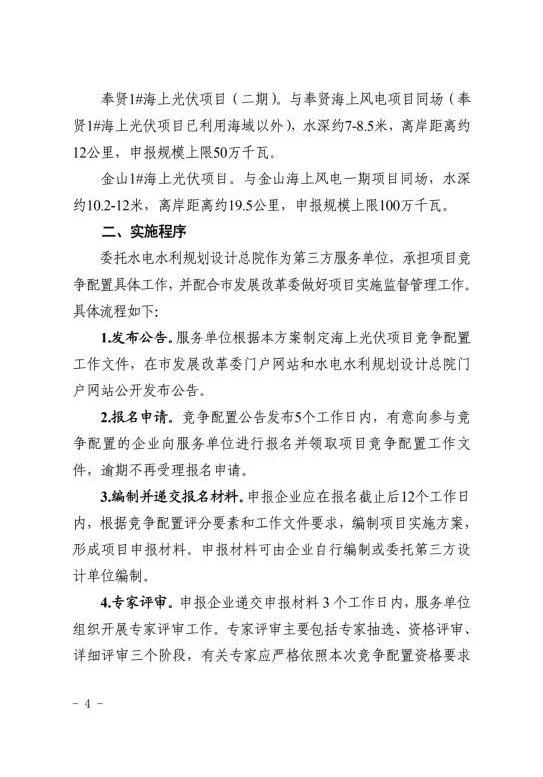 上海市发改委关于公布《上海市2025年度“风光同场”海上光伏项目竞争配置工作方案》的通知（沪发改能源〔2025〕122号）20250701