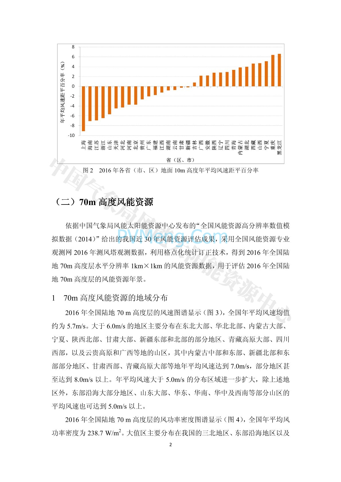 中国气象局2016年中国风能太阳能资源年景公报20170111