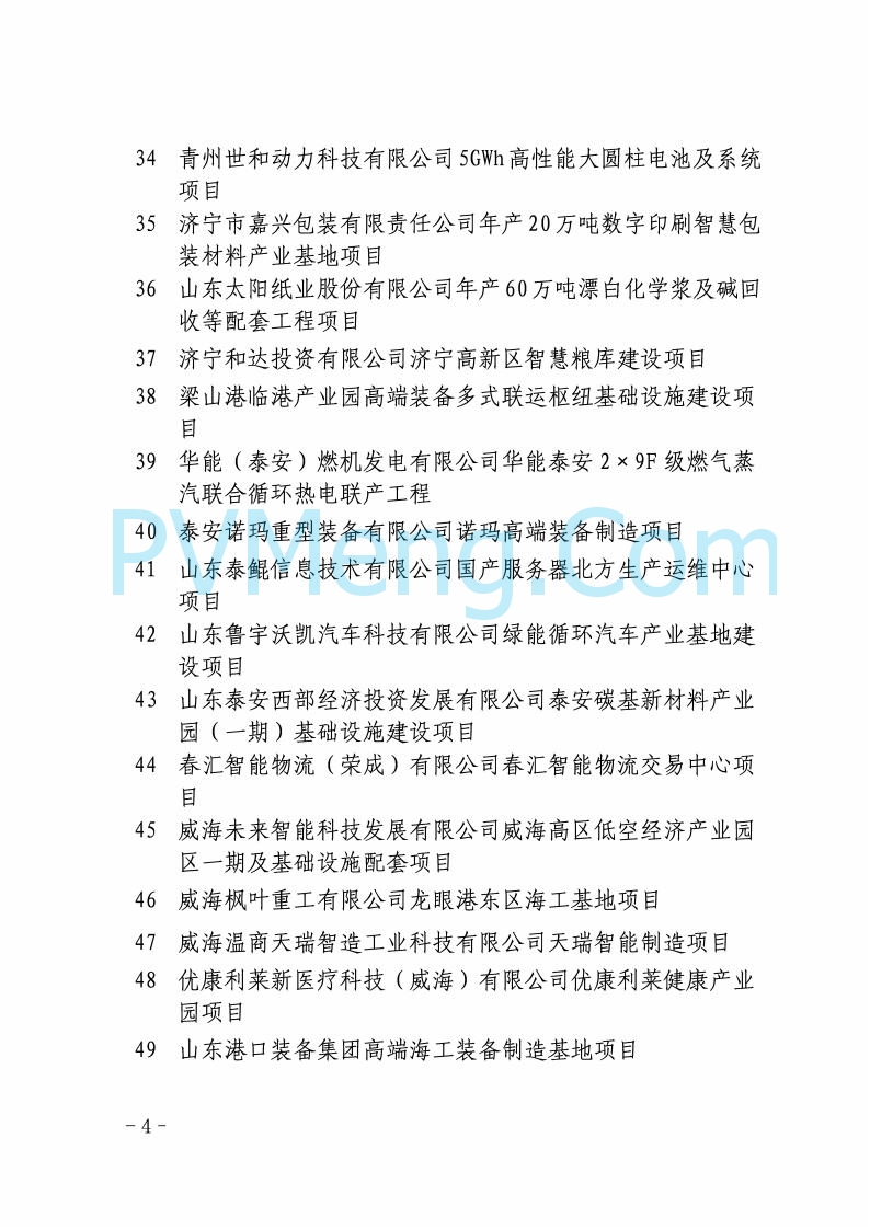 山东省发改委关于印发2025年省级重点项目调整名单的通知20250726