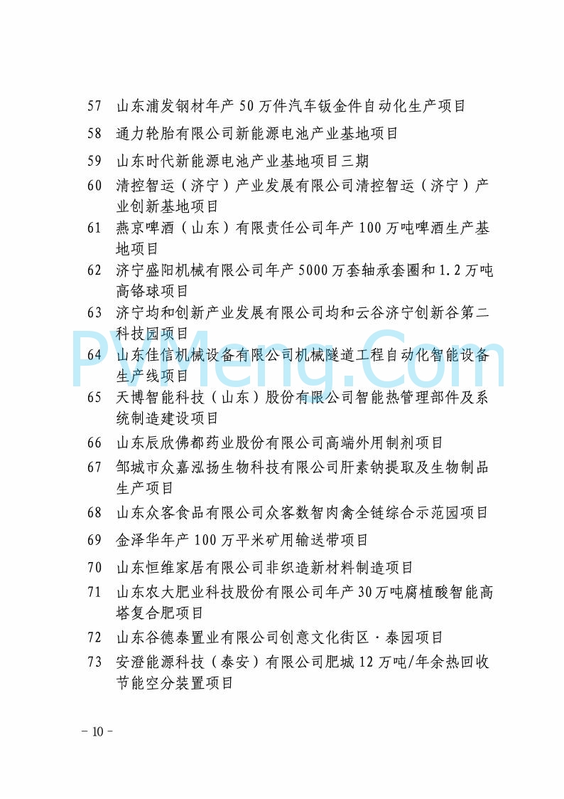 山东省发改委关于印发2025年省级重点项目调整名单的通知20250726