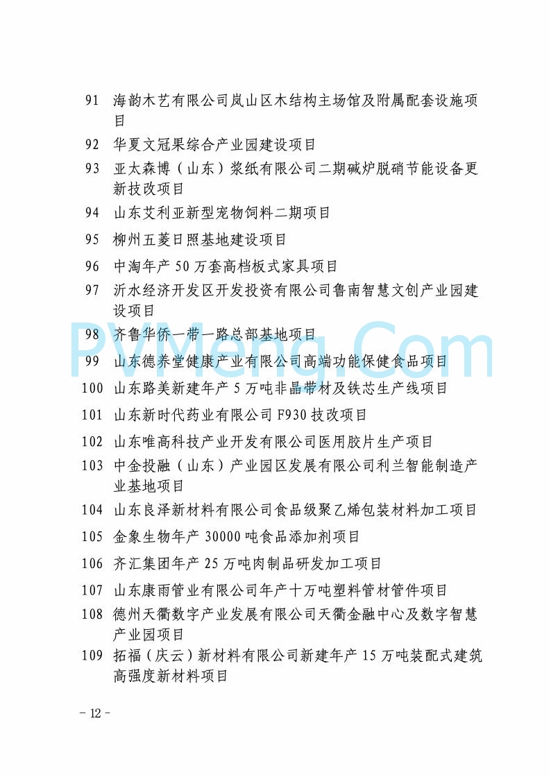山东省发改委关于印发2025年省级重点项目调整名单的通知20250726