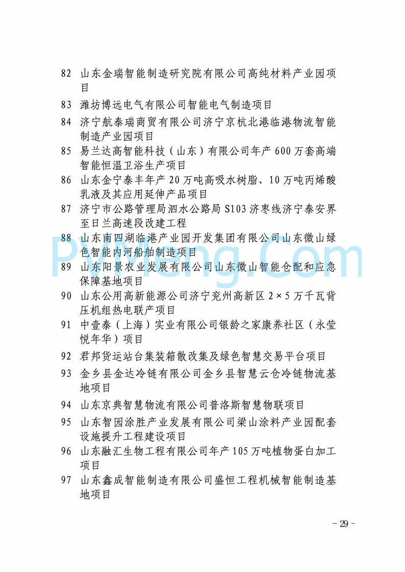 山东省发改委关于印发2025年省级重点项目调整名单的通知20250726