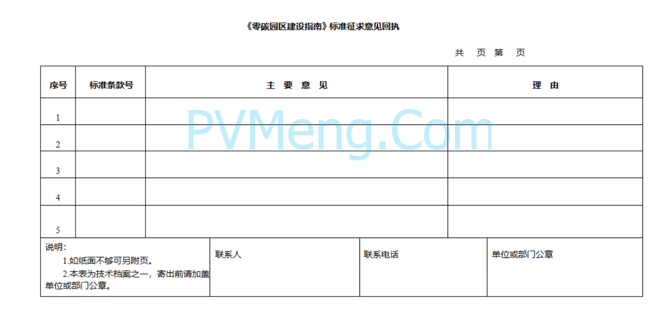江苏省发改委关于公开征求《零碳园区建设指南（征求意见稿）》意见的公告20250427