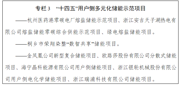 浙江省发改革 省能源局关于印发《浙江省“十四五”新型储能发展规划》和浙江省“十四五”第一批新型储能示范项目的通知（浙发改能源〔2022〕135号）20220525