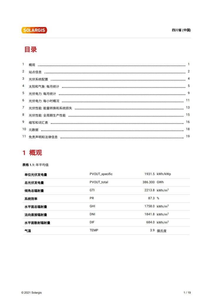 甘孜州200MW+平单轴跟踪系统资源评估（太阳能资源评估样本）