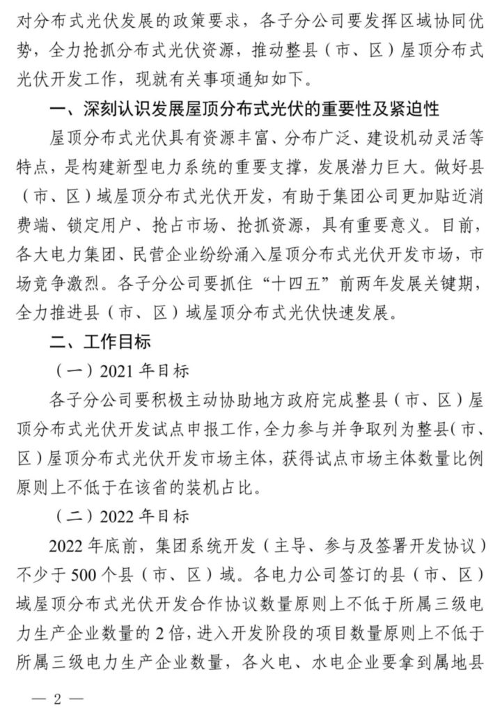 国家能源集团关于积极推进整县（市、区）屋顶分布式光伏开发的通知（国家能源战规〔2021〕399号）20210705