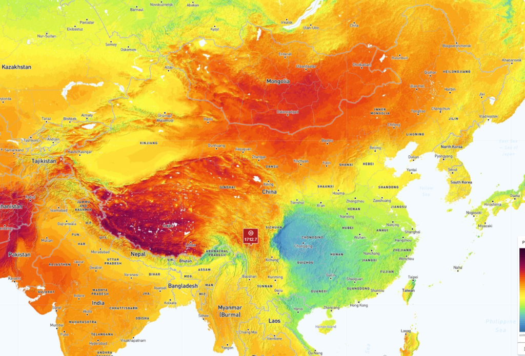 甘孜州200MW+平单轴跟踪系统资源评估（太阳能资源评估样本）